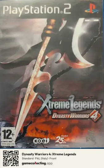 Dynasty Warriors 4: Xtreme Legends PlayStation 2, Italy box front