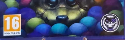 Five Nights at Freddy's: Into the Pit, the PEGI square on its front