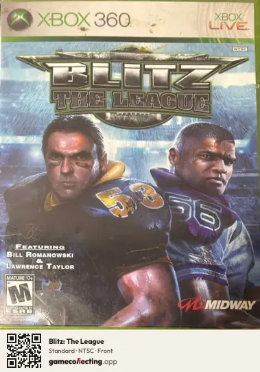 Blitz: The League Xbox 360, NTSC box front