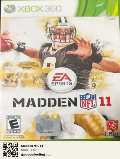 Madden NFL 11 Xbox 360, NTSC box front