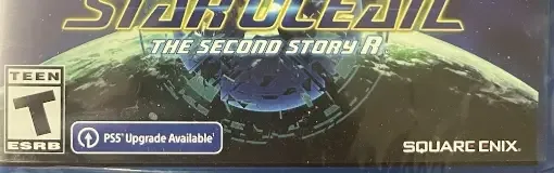 Star Ocean: The Second Story R, the ESRB box on its front