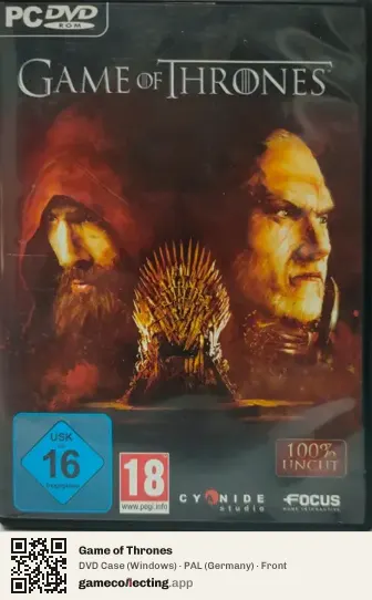 Game of Thrones Computer, Germany box front