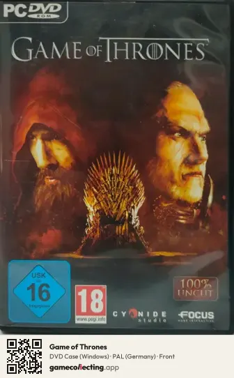 Game of Thrones Computer, Germany box front