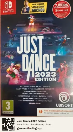 Just Dance 2023 Edition Nintendo Switch, France box front