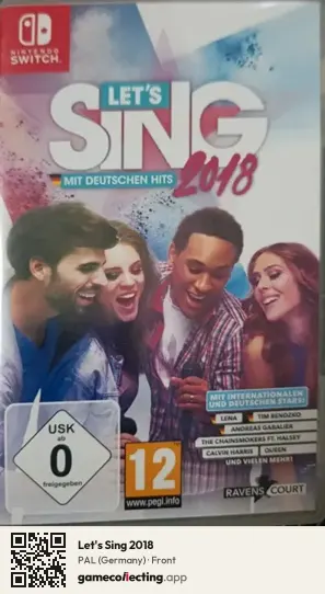 Let's Sing 2018 Nintendo Switch, Germany box front