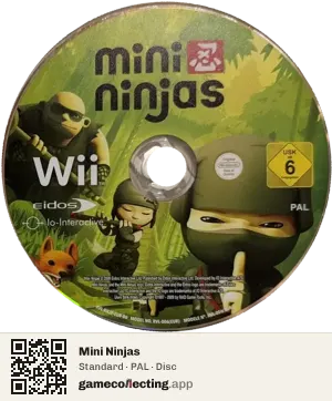 Mini Ninjas Nintendo Wii, PAL disc