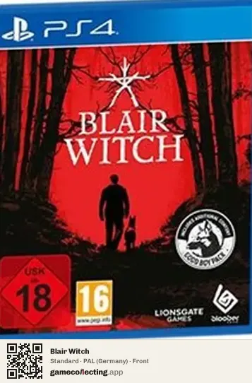 Blair Witch PlayStation 4, Germany box front