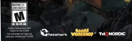 Warhammer: The End Times: Vermintide, the ESRB box on its front