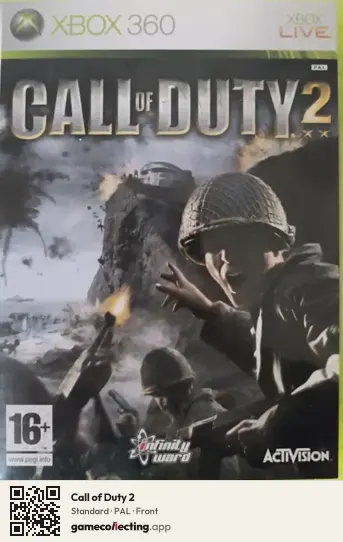 Call of Duty 2 Xbox 360, PAL box front