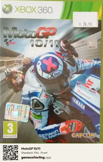 MotoGP 10/11 Xbox 360, PAL box front