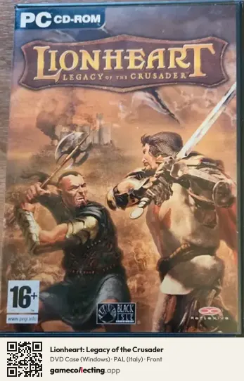 Lionheart: Legacy of the Crusader Computer, Italy box front