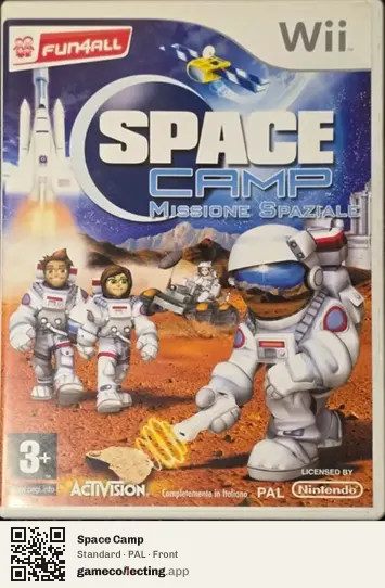 Space Camp Nintendo Wii, PAL box front