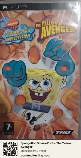 SpongeBob SquarePants: The Yellow Avenger PlayStation Portable, PAL box front