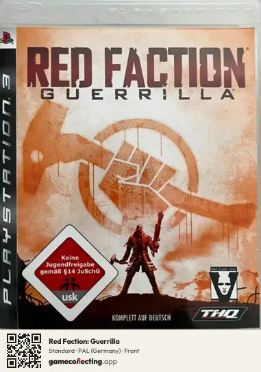 Red Faction: Guerrilla PlayStation 3, Germany box front