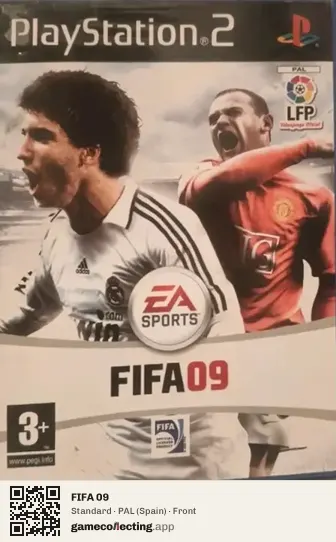 FIFA 09 PlayStation 2, Spain box front