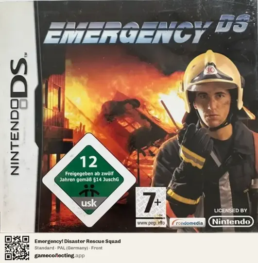 Emergency! Disaster Rescue Squad Nintendo DS, Germany box front