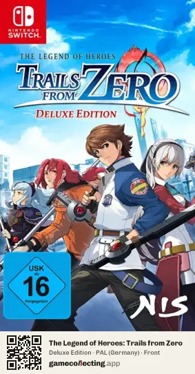 The Legend of Heroes: Trails from Zero Nintendo Switch, Germany box front