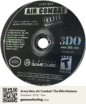 Army Men: Air Combat: The Elite Missions Nintendo GameCube, NTSC disc
