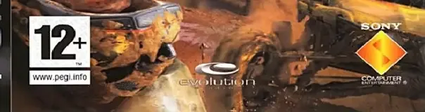 MotorStorm, the PEGI square on its front