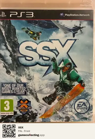 SSX PlayStation 3, PAL box front