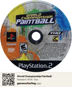 World Championship Paintball PlayStation 2, NTSC disc