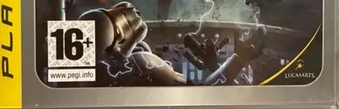 Star Wars: The Force Unleashed, the PEGI square on its front