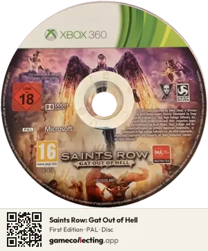 Saints Row: Gat Out of Hell Xbox 360, PAL disc