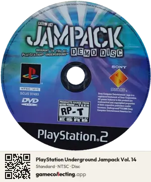 PlayStation Underground Jampack Vol. 14 PlayStation 2, NTSC disc