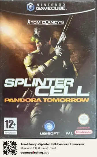 Tom Clancy's Splinter Cell: Pandora Tomorrow Nintendo GameCube, France box front
