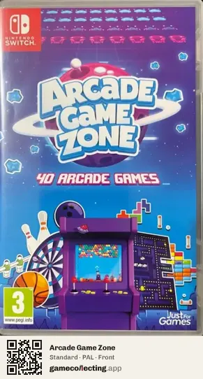 Arcade Game Zone Nintendo Switch, PAL box front