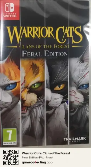 Warrior Cats: Clans of the Forest Nintendo Switch, PAL box front