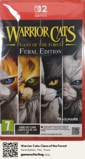 Warrior Cats: Clans of the Forest Nintendo Switch 2, PAL box front
