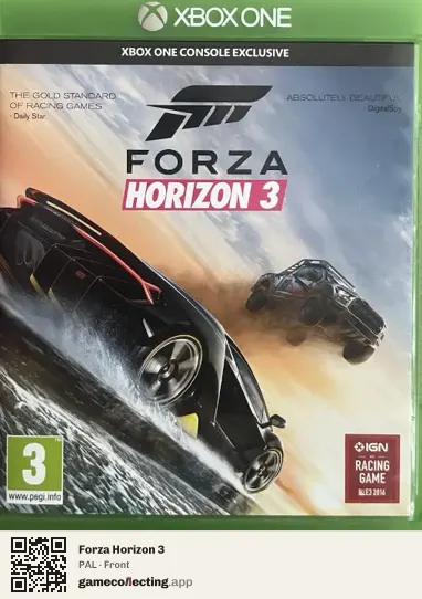 Forza Horizon 3 Xbox One, PAL box front