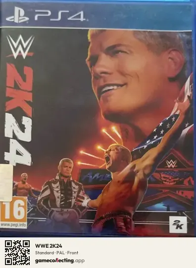 WWE 2K24 PlayStation 4, PAL box front