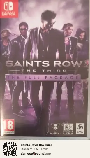 Saints Row: The Third Nintendo Switch, PAL box front