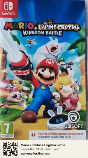 Mario + Rabbids Kingdom Battle Nintendo Switch, France box front