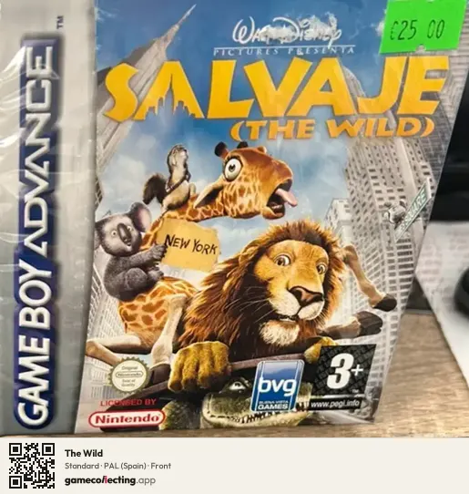 The Wild Game Boy Advance, Spain box front
