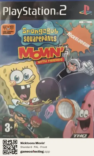 Nicktoons Movin' PlayStation 2, PAL box front