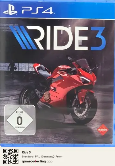 Ride 3 PlayStation 4, Germany box front