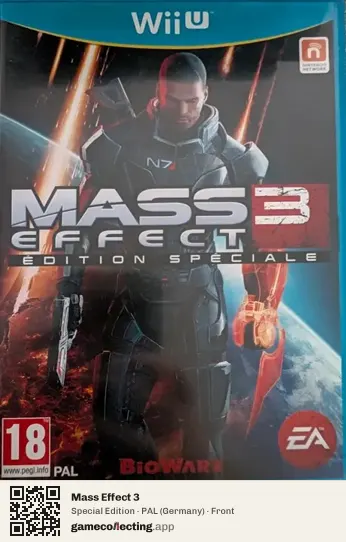 Mass Effect 3 Nintendo Wii U, Germany box front