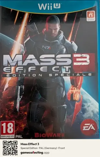 Mass Effect 3 Nintendo Wii U, Germany box front