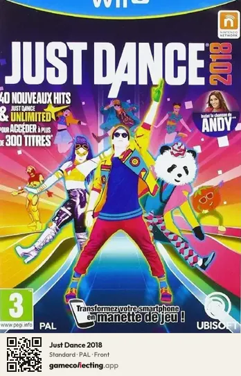 Just Dance 2018 Nintendo Wii U, PAL box front