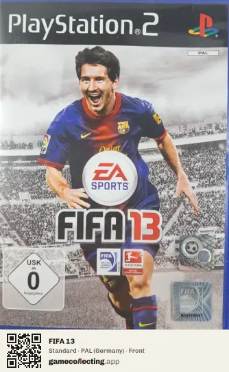 FIFA 13 PlayStation 2, Germany box front