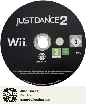 Just Dance 2 Nintendo Wii, PAL disc