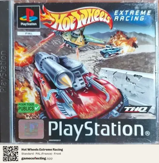 Hot Wheels Extreme Racing PlayStation, France box front