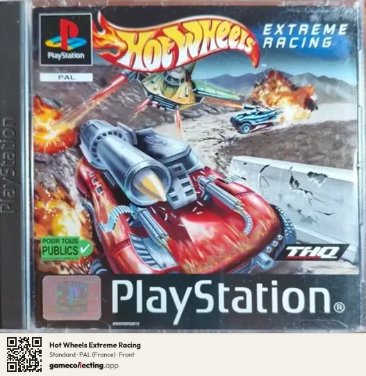Hot Wheels Extreme Racing PlayStation, France box front
