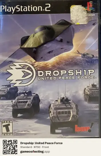 Dropship: United Peace Force PlayStation 2, NTSC box front