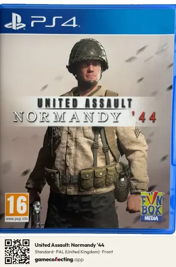 United Assault: Normandy '44 PlayStation 4, United Kingdom box front