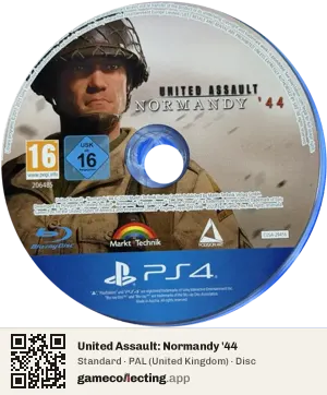 United Assault: Normandy '44 PlayStation 4, PAL disc