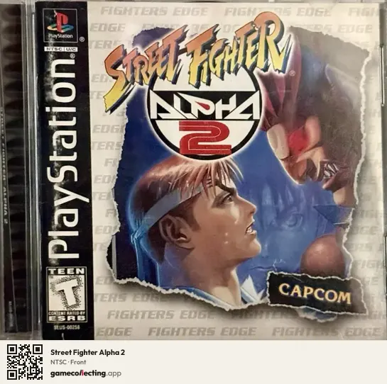 Street Fighter Alpha 2 PlayStation, NTSC box front